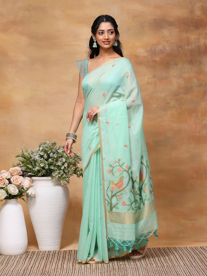 Woven Design Tussar Silk Saree