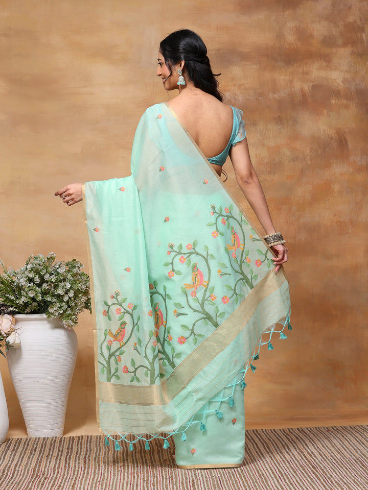 Woven Design Tussar Silk Saree