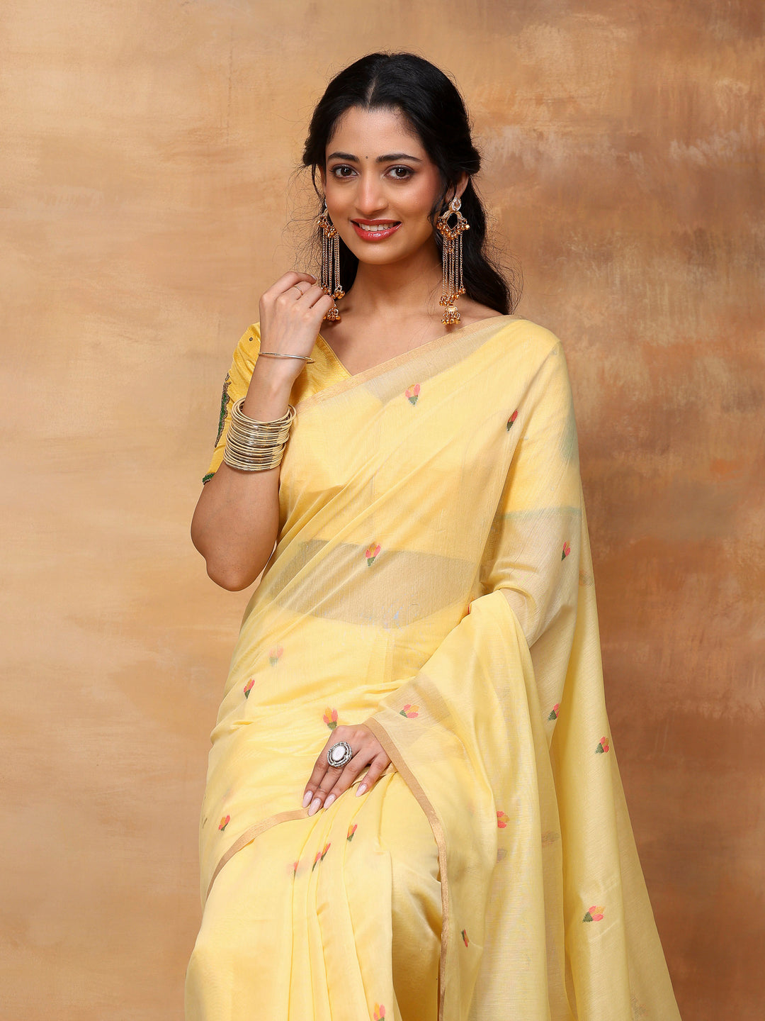 Woven Design Tussar Silk Saree