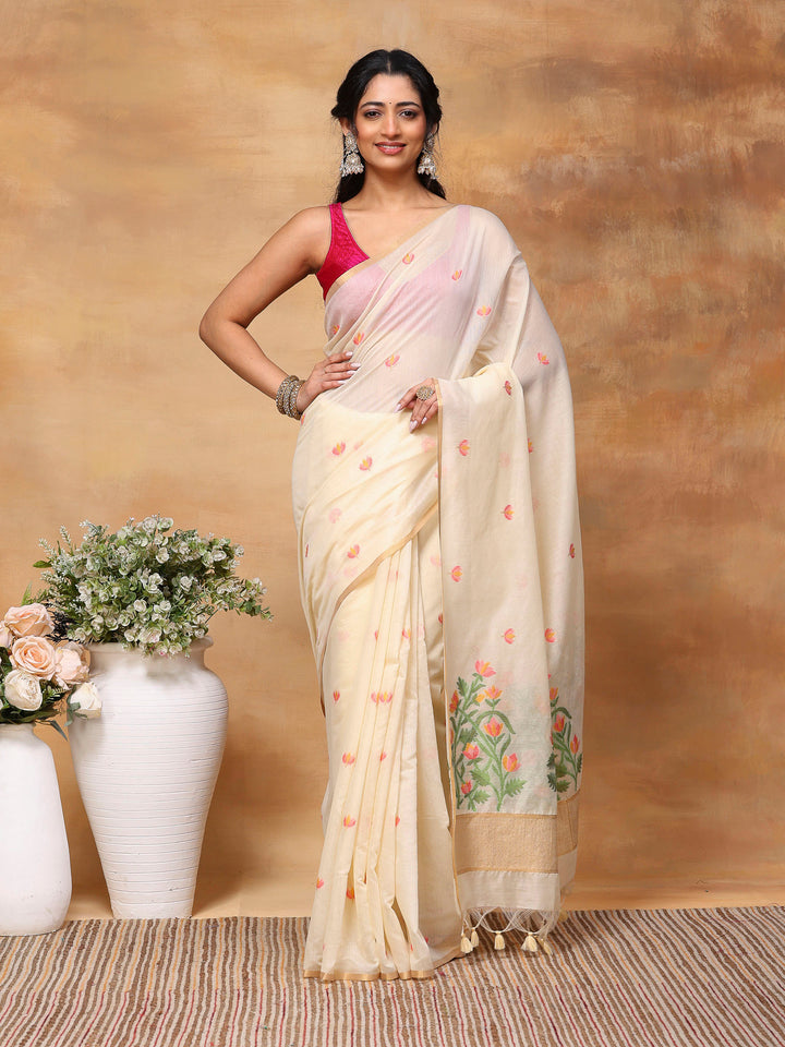 Woven Design Tussar Silk Saree