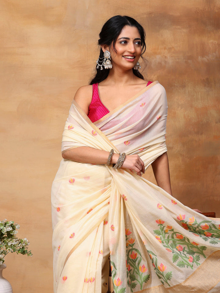 Woven Design Tussar Silk Saree