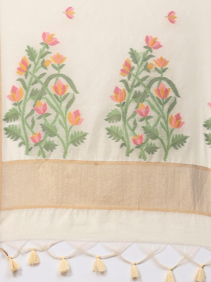 Woven Design Tussar Silk Saree