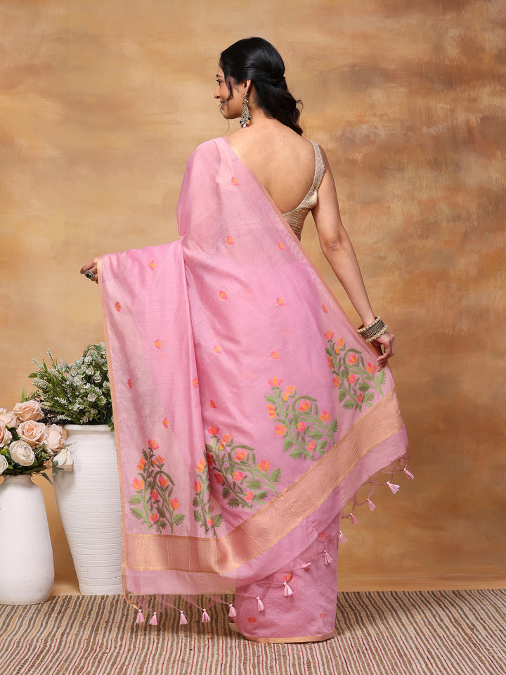Woven Design Tussar Silk Saree