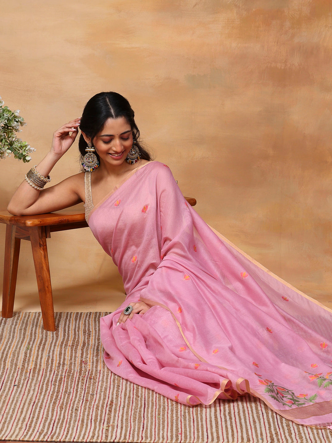 Woven Design Tussar Silk Saree