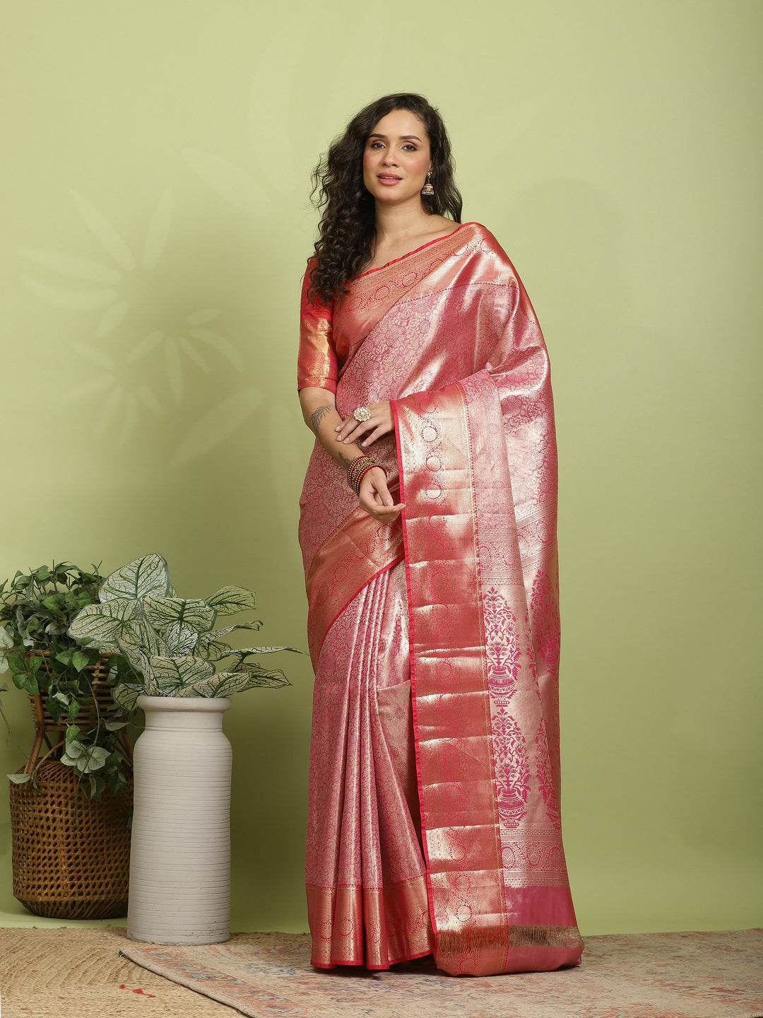Rani Woven Design Art Silk Saree