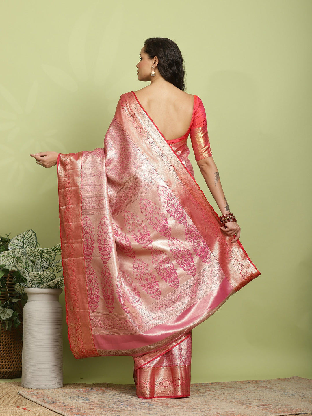 Rani Woven Design Art Silk Saree