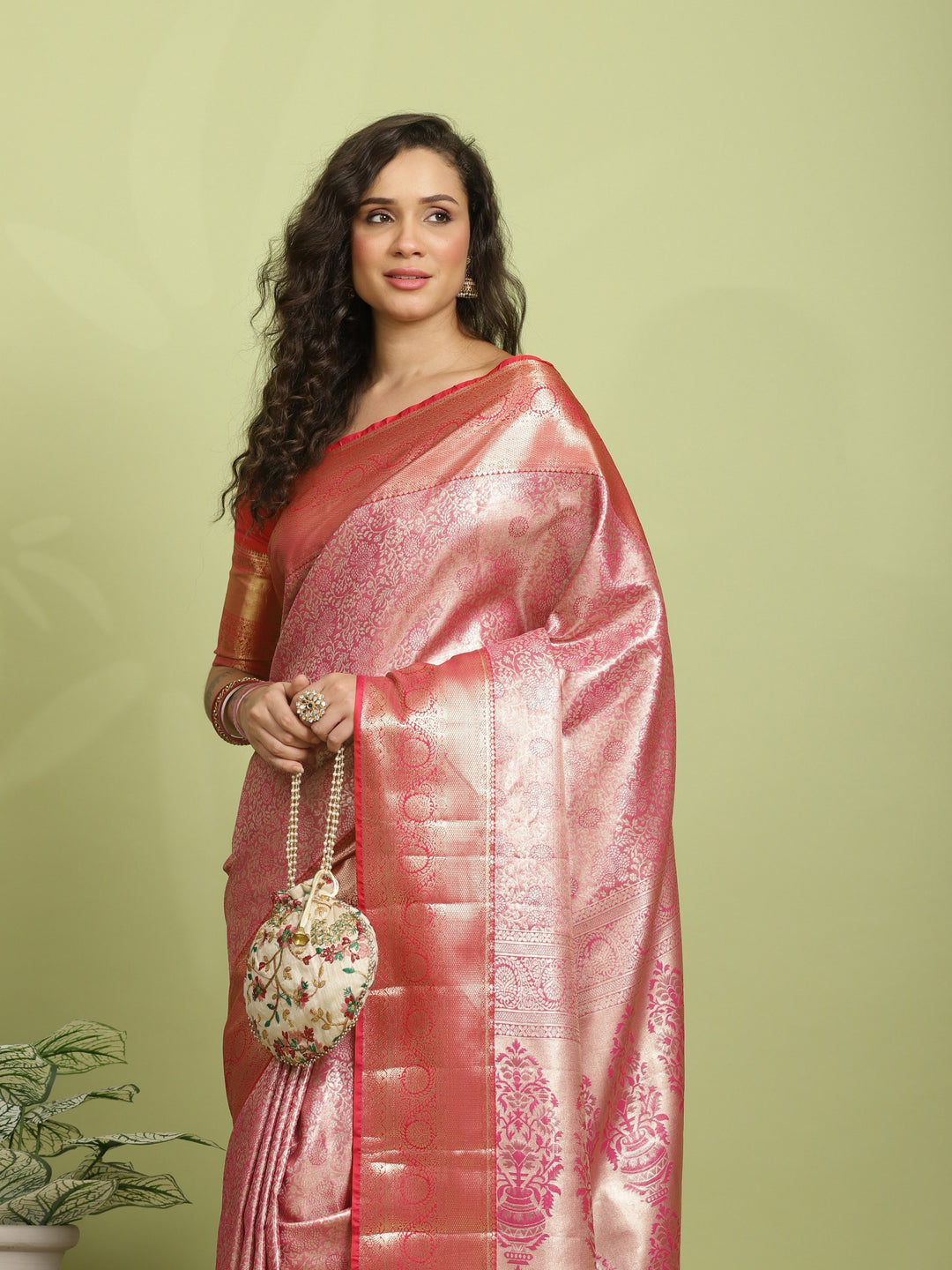 Rani Woven Design Art Silk Saree