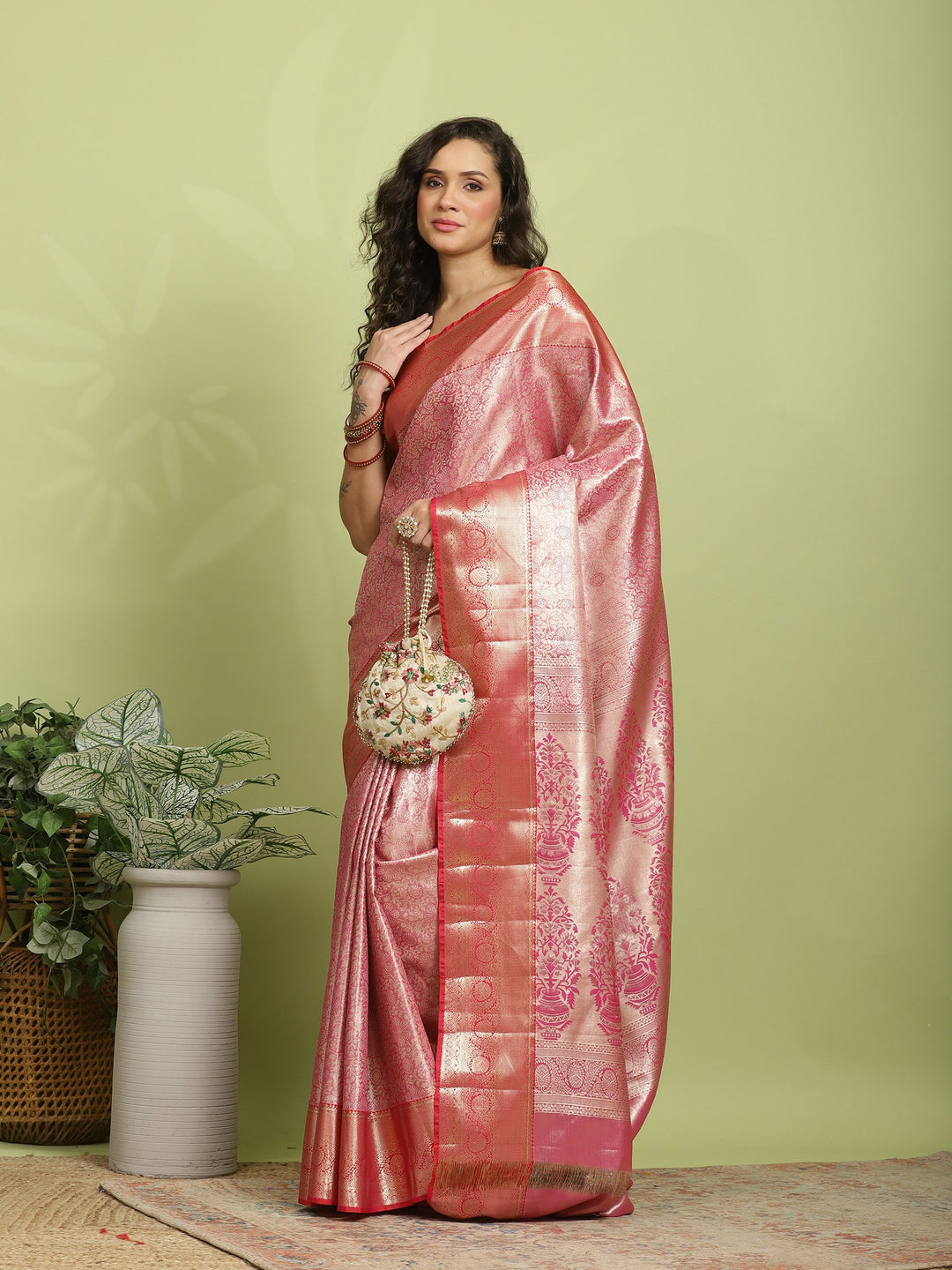 Rani Woven Design Art Silk Saree