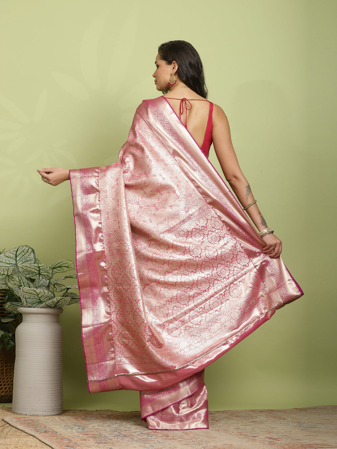 Rani Woven Design Art Silk Saree