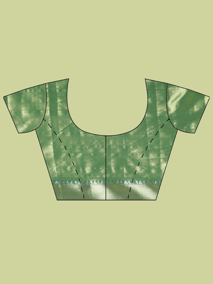 Green Woven Design Art Silk Saree