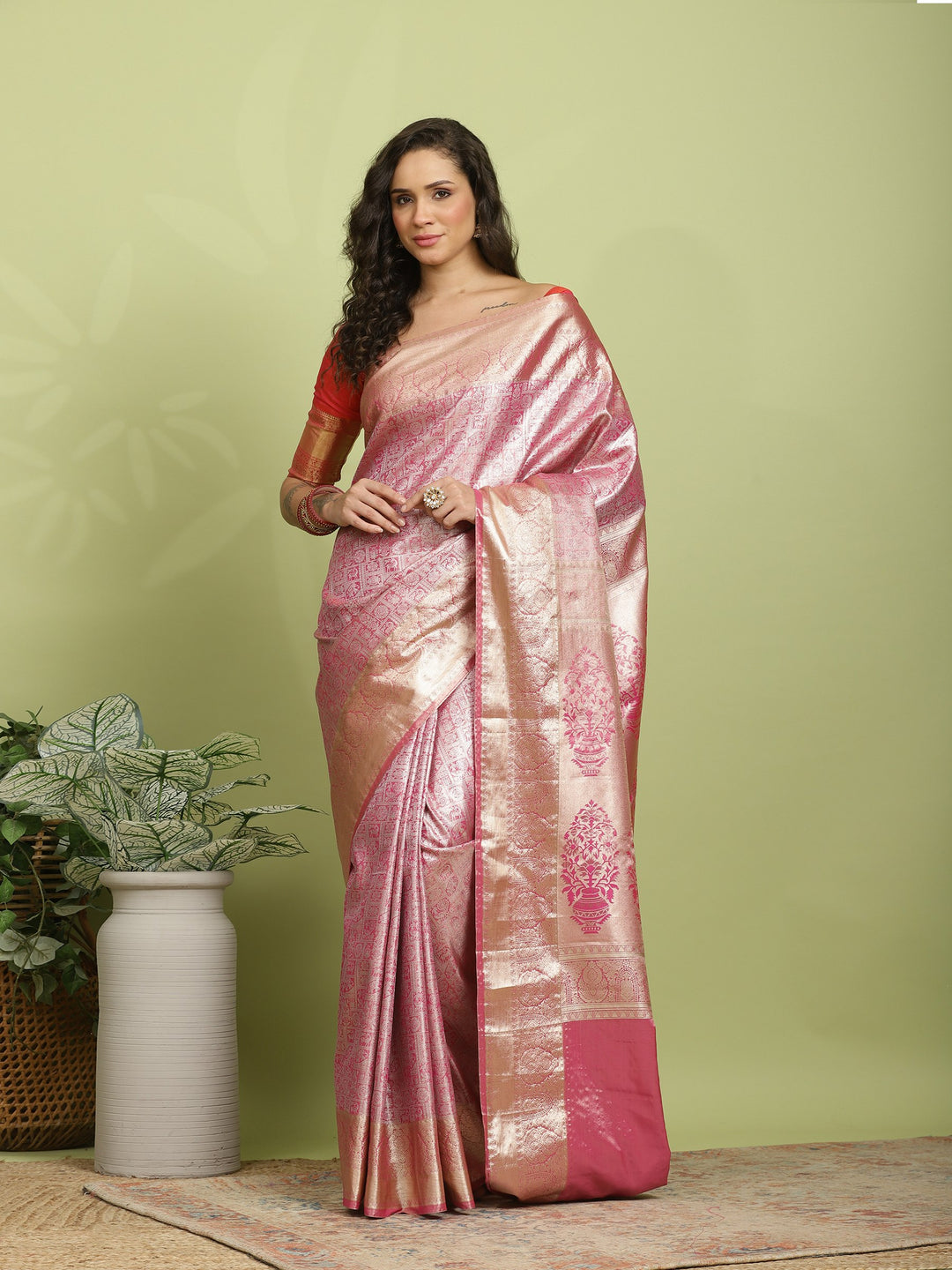 Rani Woven Design Art Silk Saree