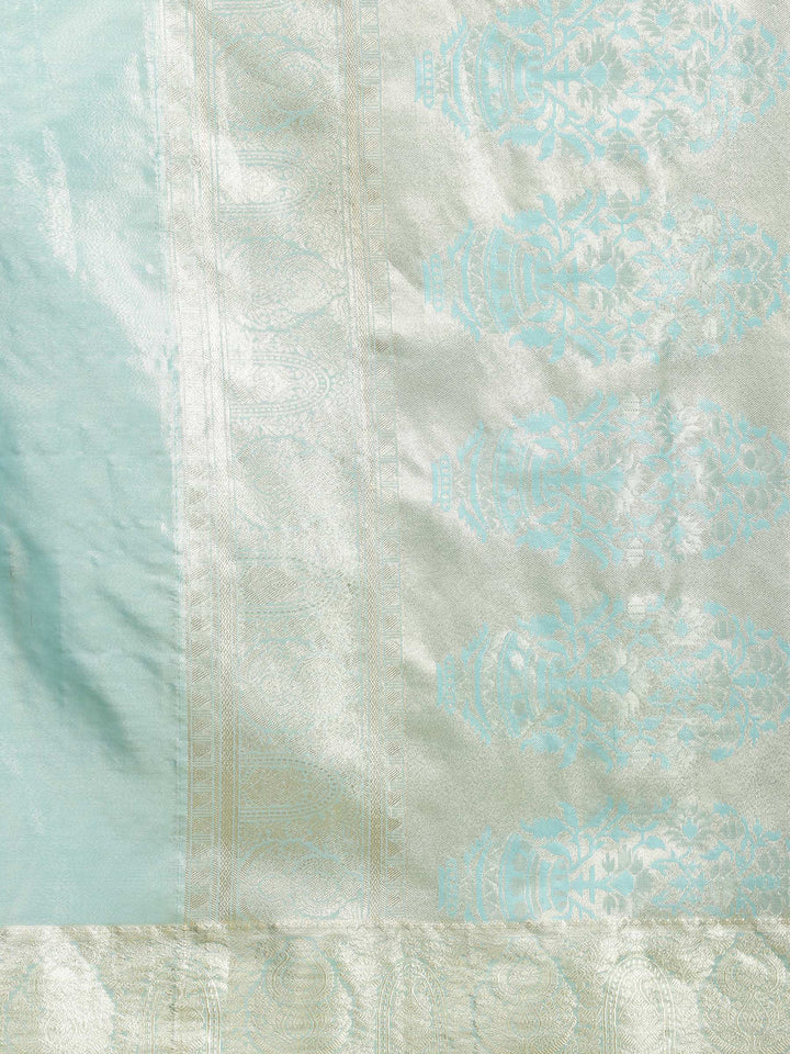 Sea Green Woven Design Art Silk Saree