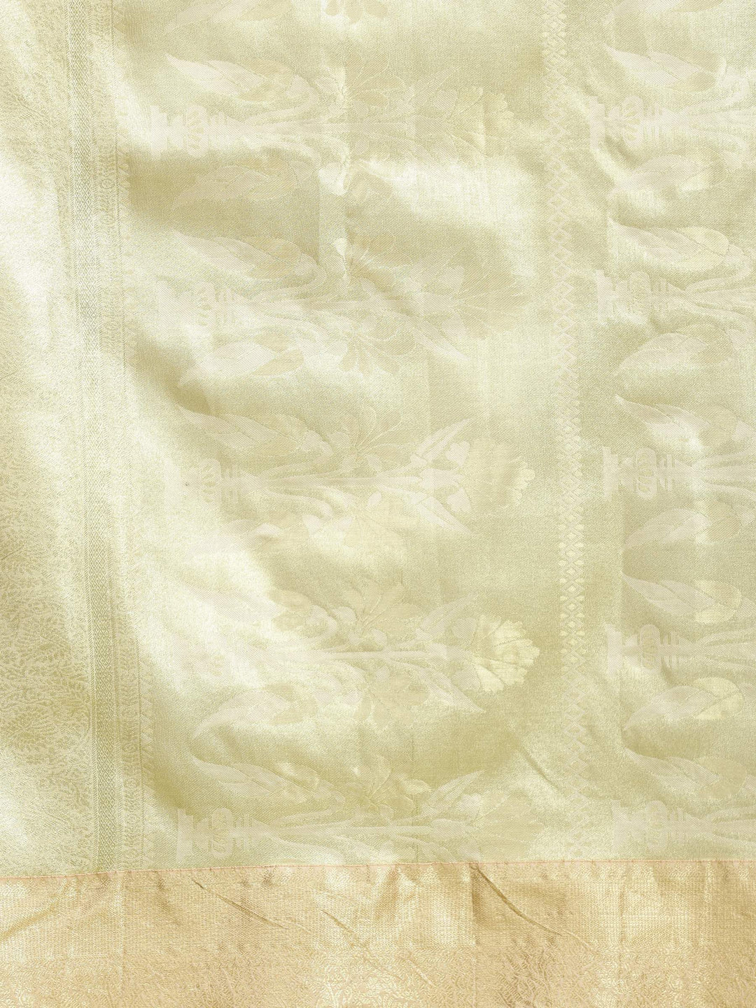 Beige Woven Design Art Silk Saree