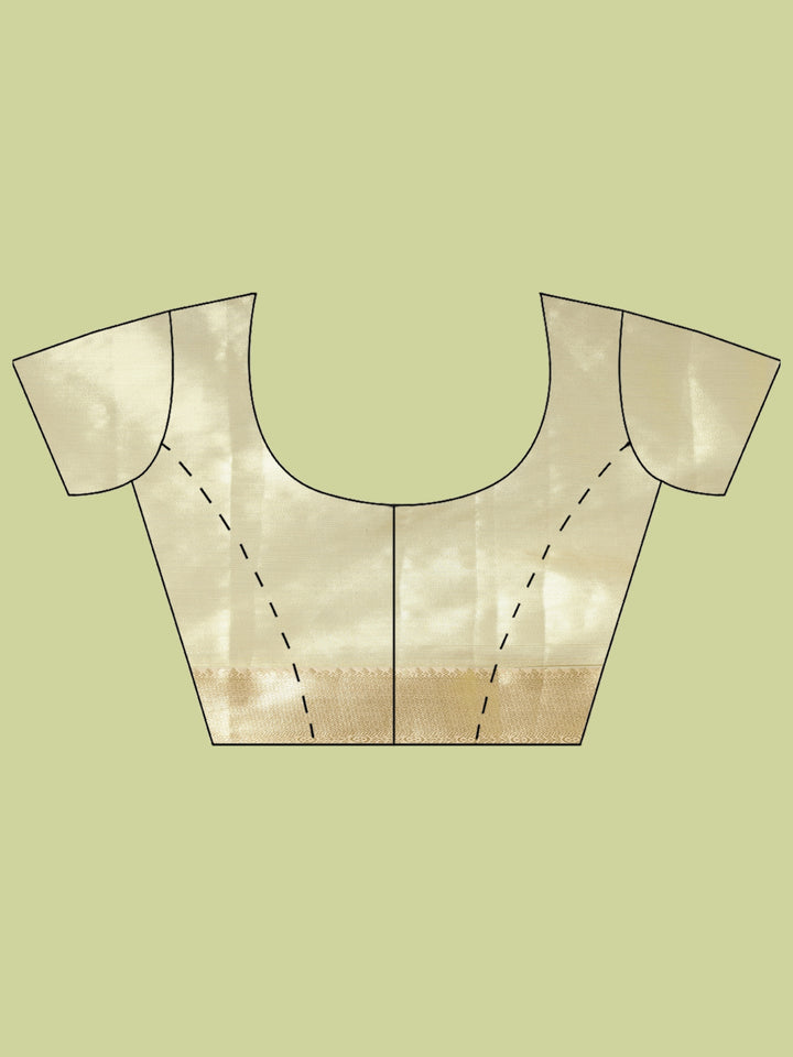 Beige Woven Design Art Silk Saree
