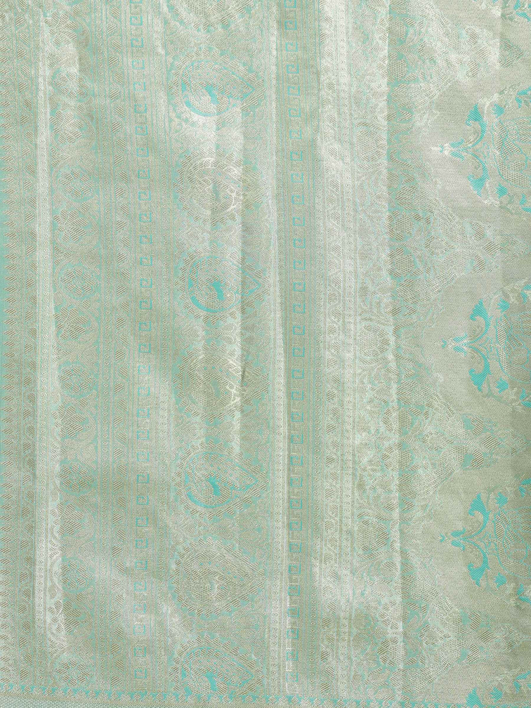 Green Woven Design Art Silk Saree