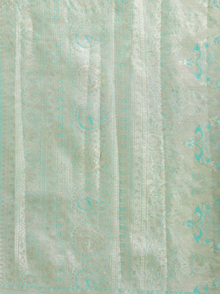 Green Woven Design Art Silk Saree