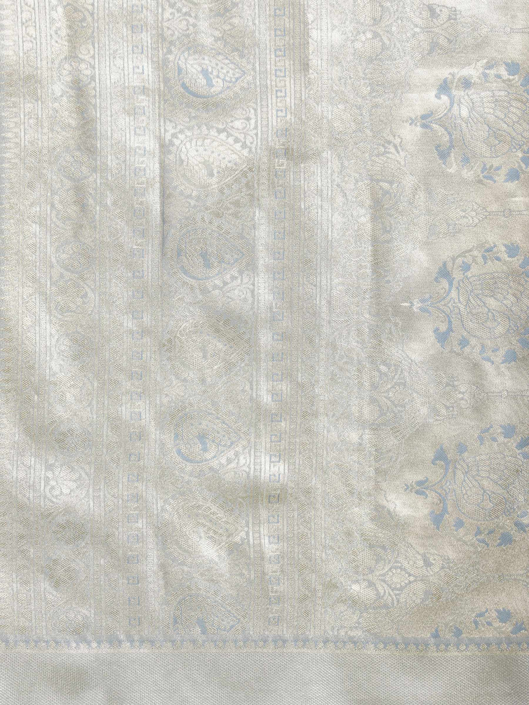 Grey Woven Design Art Silk Saree