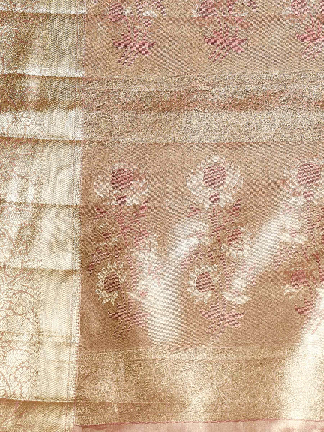 Mauve Kalamkari Woven Design Art Silk Saree