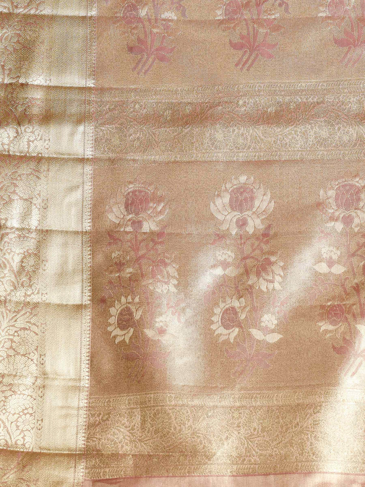 Mauve Kalamkari Woven Design Art Silk Saree