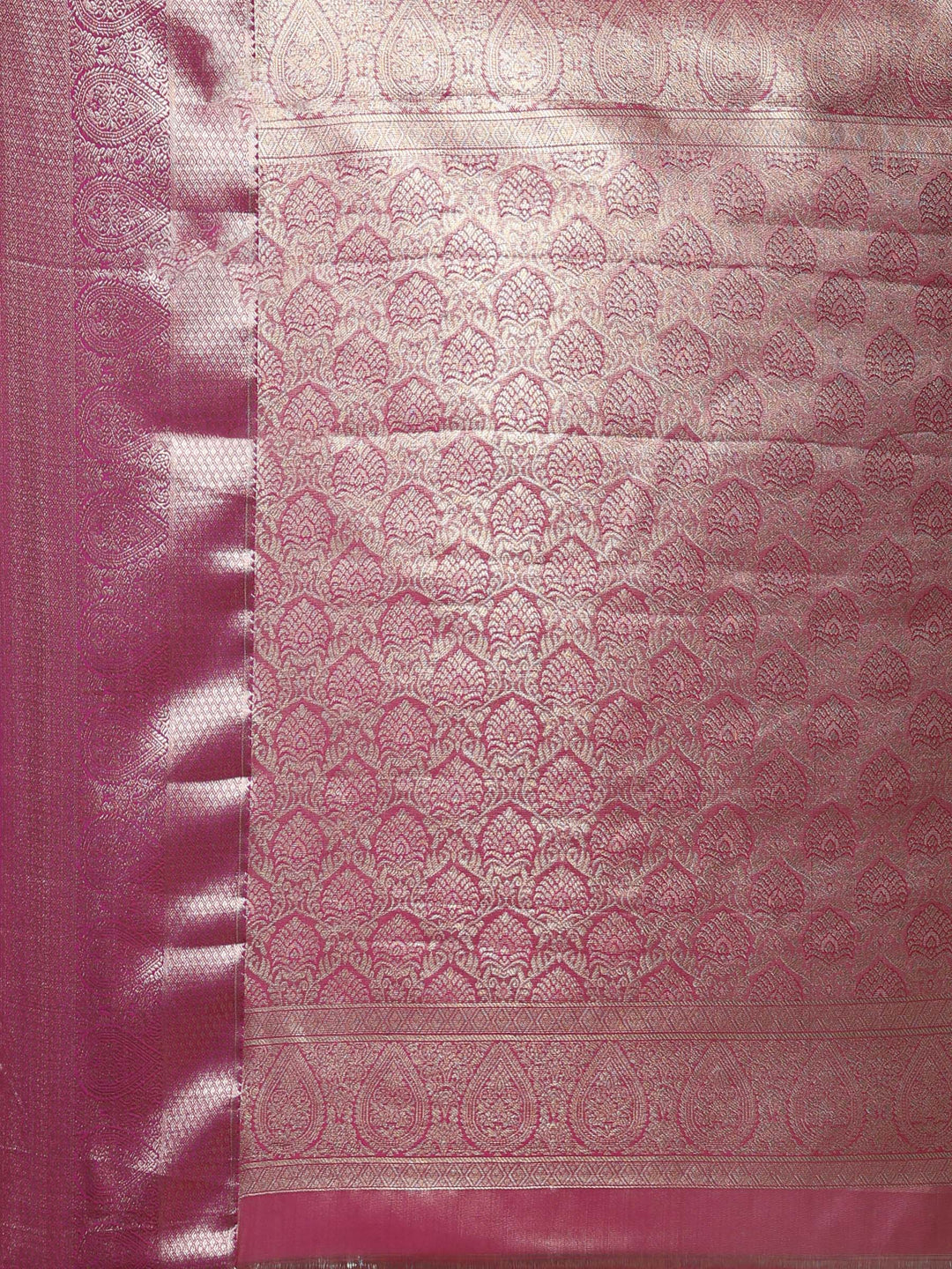 Magenta Kalamkari Woven Design Art Silk Saree