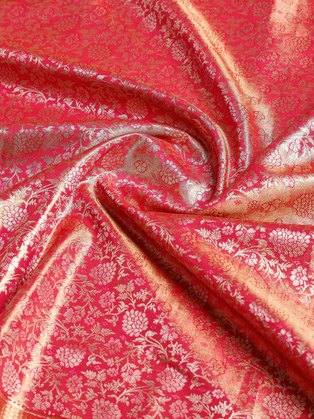 Rani Kalamkari Woven Design Art Silk Saree