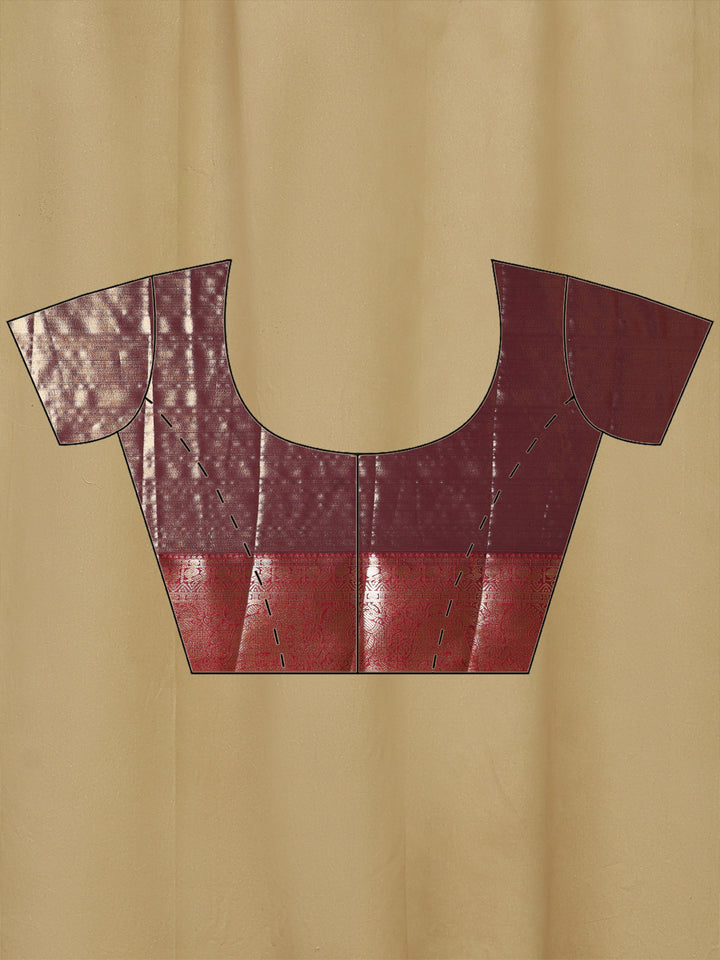 Wine Woven Design Art Silk Saree