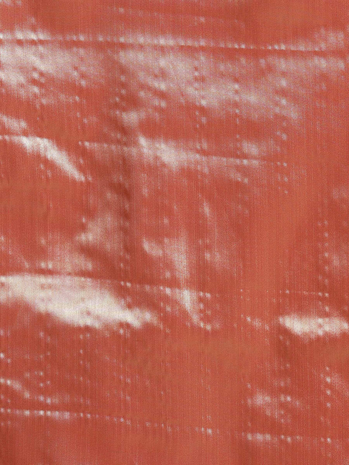 Rust Woven Design Art Silk Saree