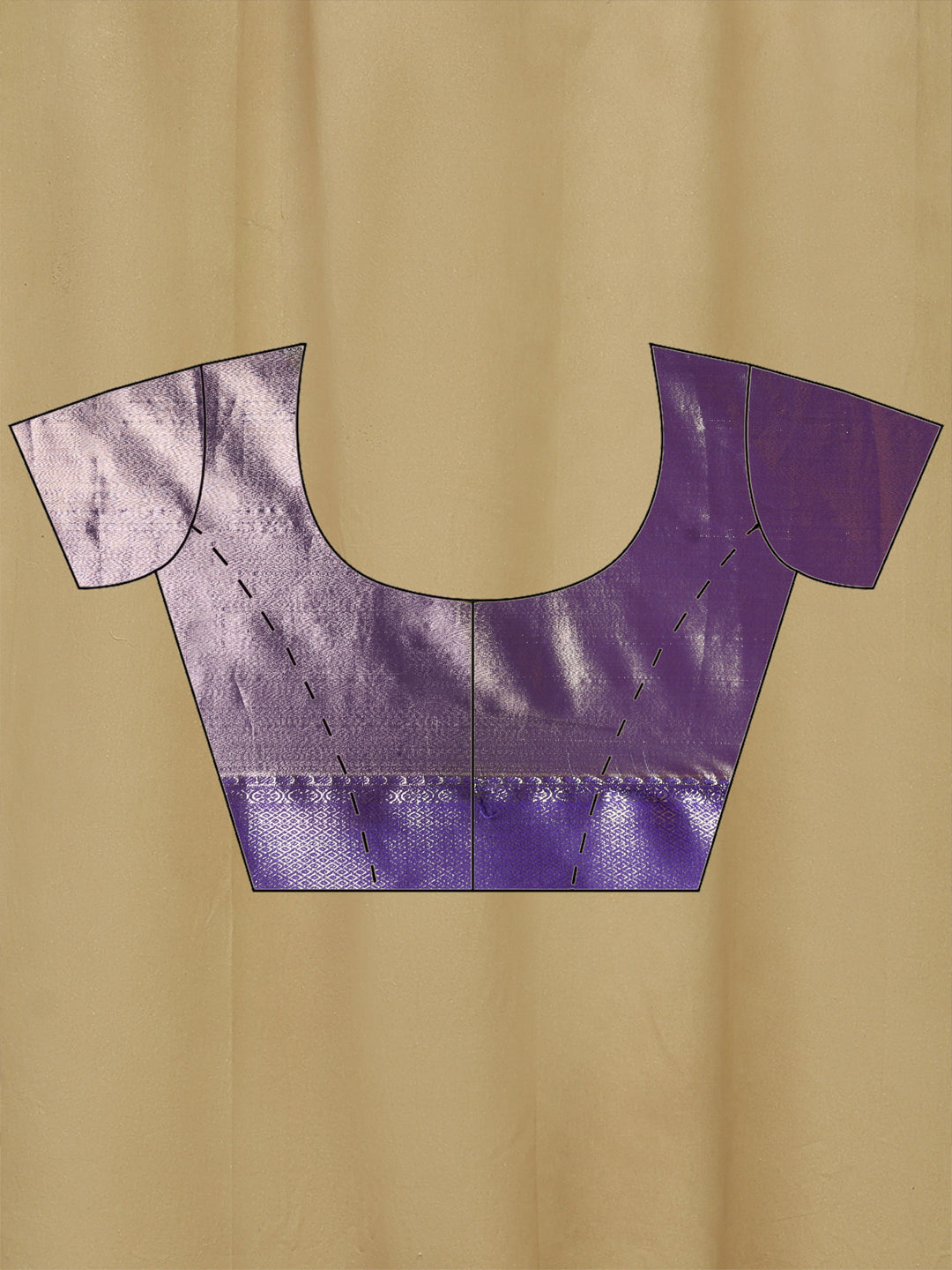Lavender Kalamkari Woven Design Art Silk Saree