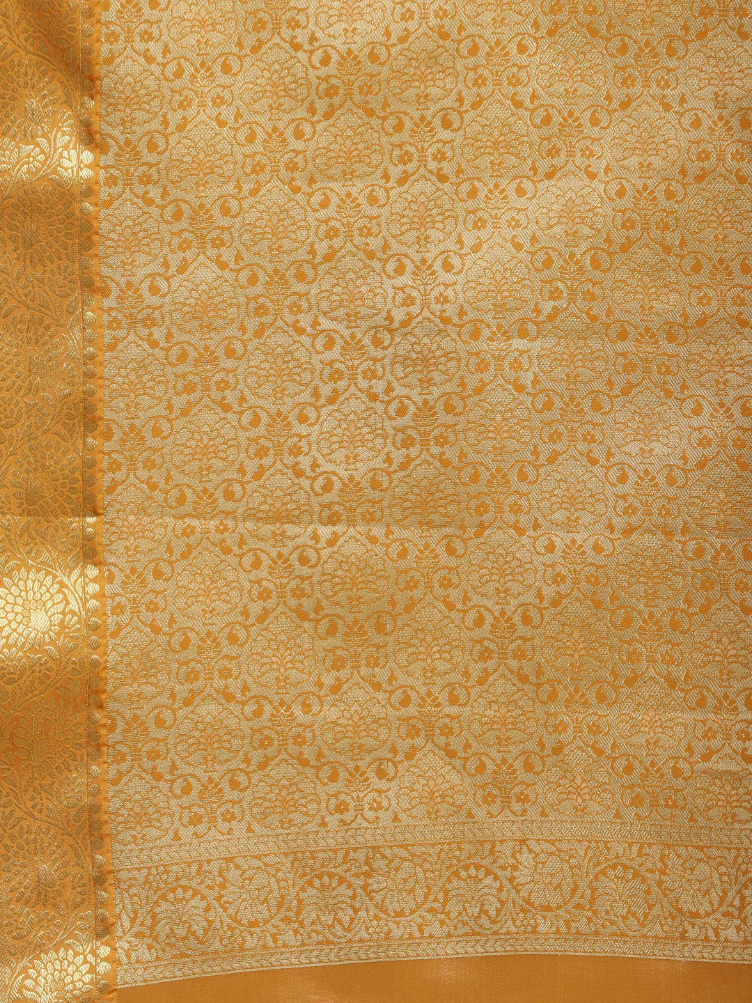 Mustard Woven Design Art Silk Saree