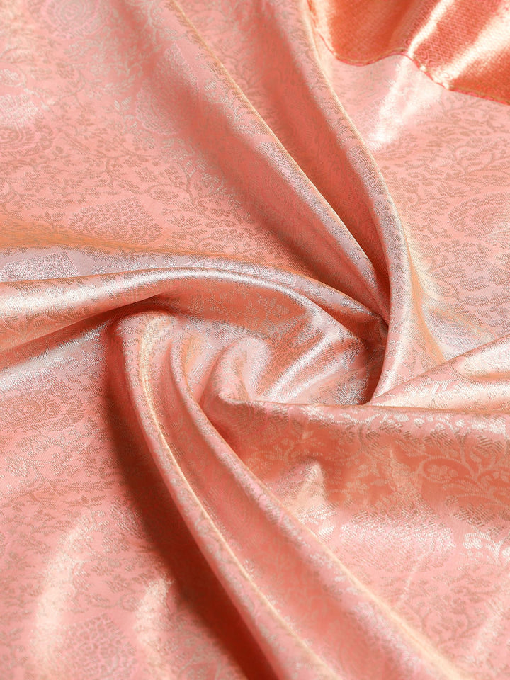 Pink Kalamkari Woven Design Art Silk Saree