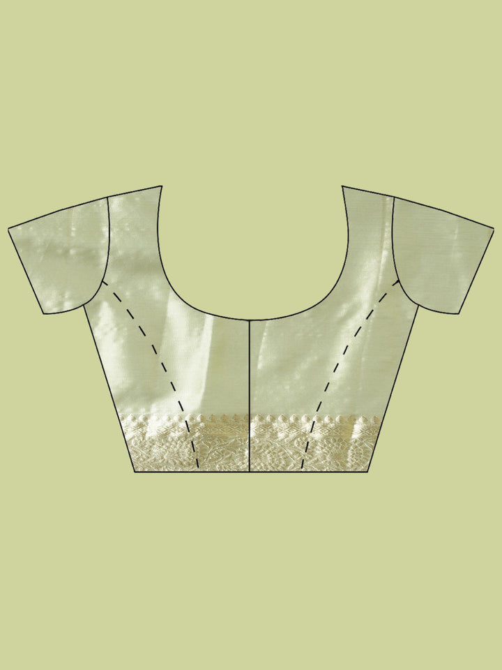 Pista Green Woven Design Art Silk Saree