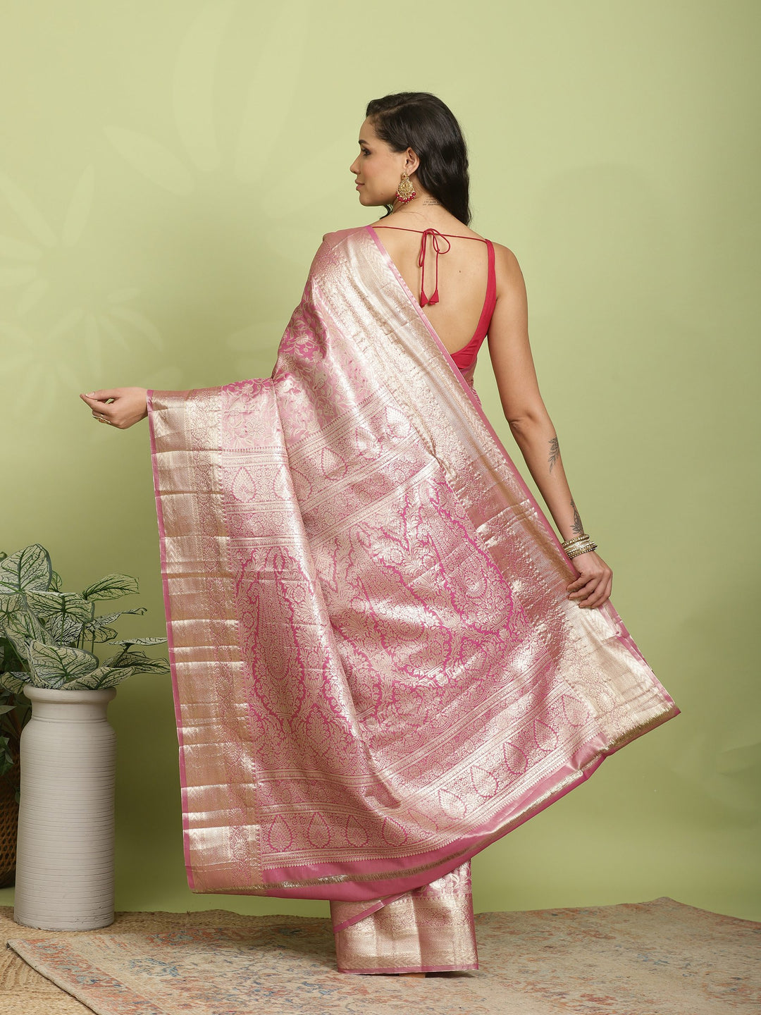 Rani Woven Design Art Silk Saree