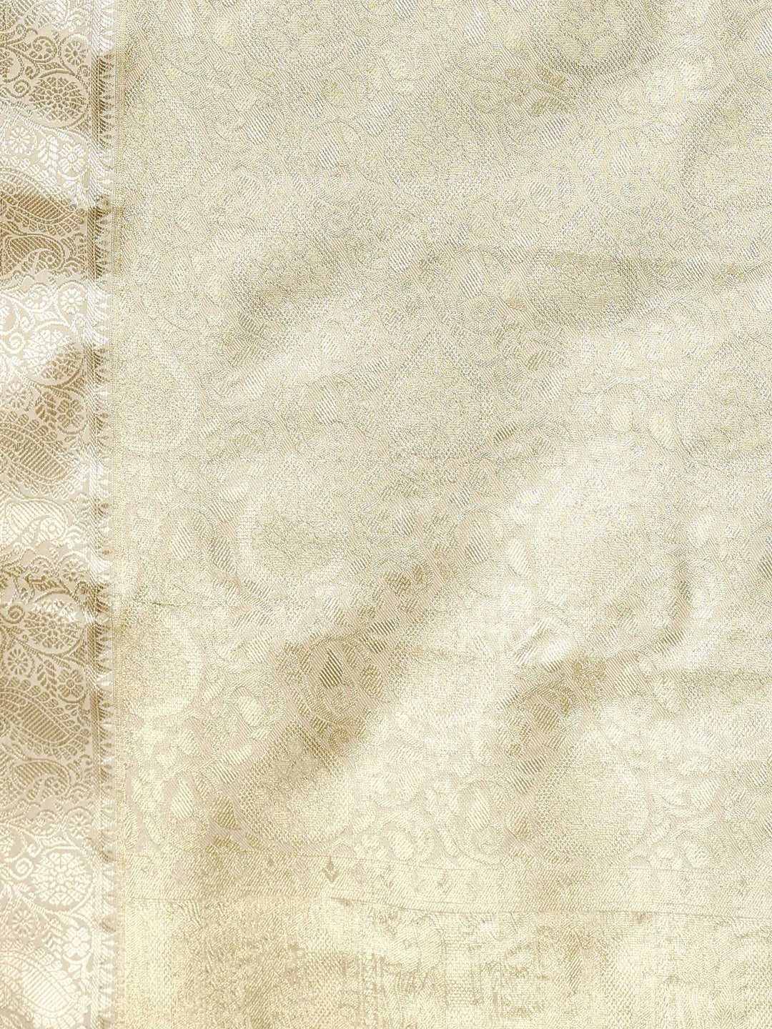 Beige Kalamkari Woven Design Art Silk Saree