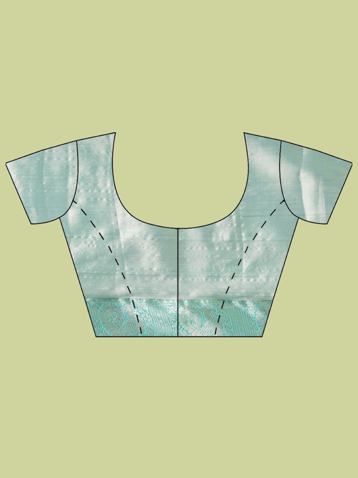 Sea Green Woven Design Art Silk Saree