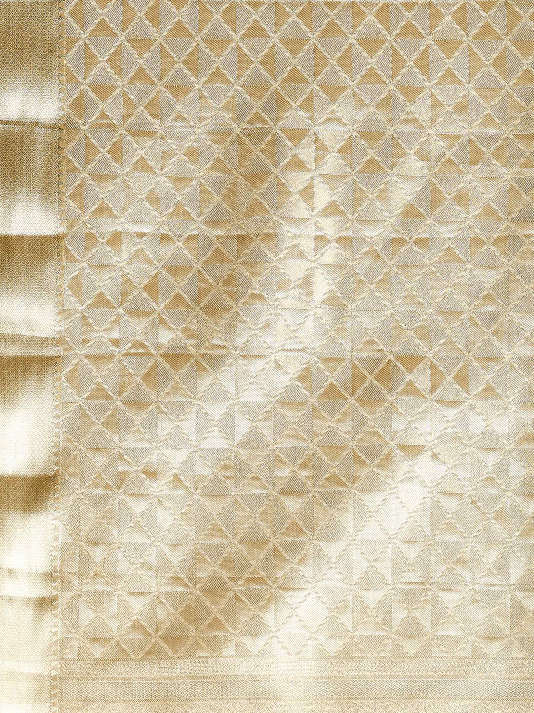 Beige Kalamkari Woven Design Art Silk Saree