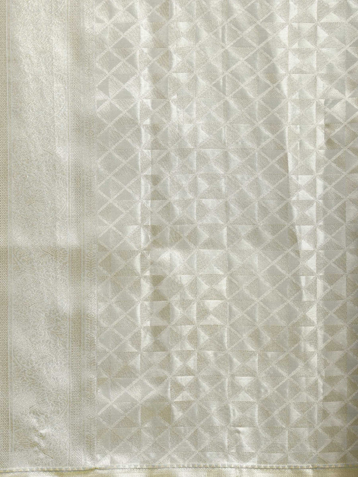 Grey Woven Design Art Silk Saree