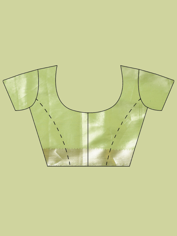 Pista Green Woven Design Art Silk Saree