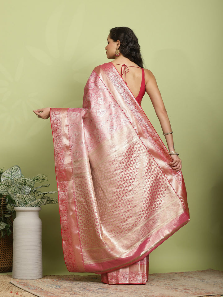 Rani Woven Design Art Silk Saree