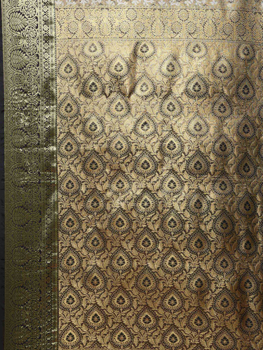 Black Woven Design Art Silk Saree