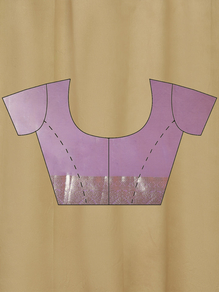 Lavender Woven Design Art Silk Saree