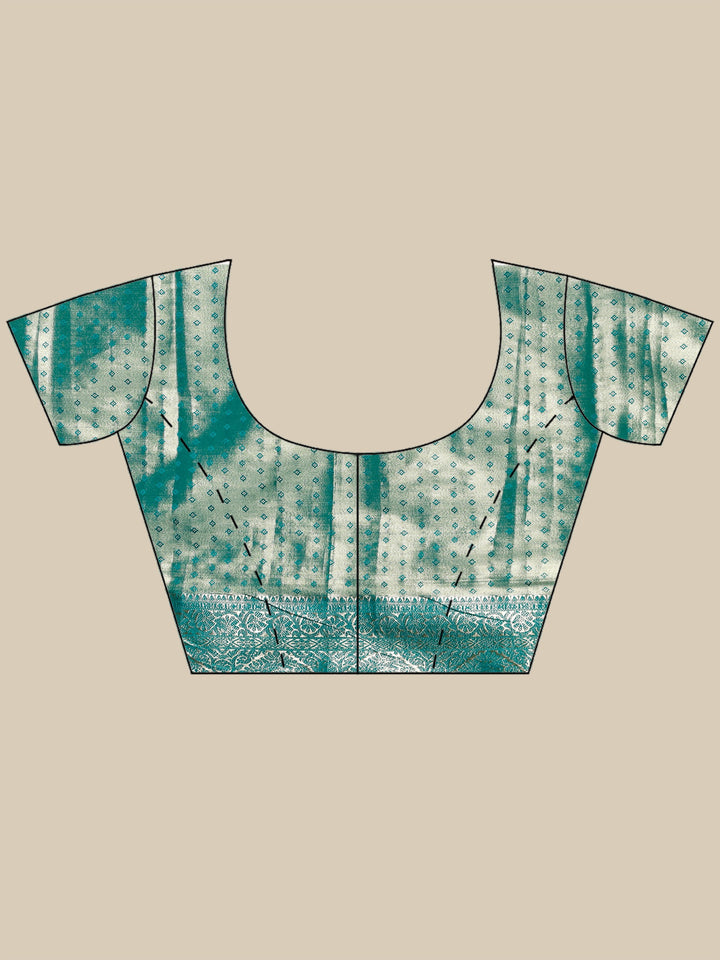 Green Kalamkari Woven Design Art Silk Saree