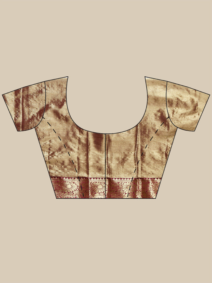Wine Kalamkari Woven Design Art Silk Saree