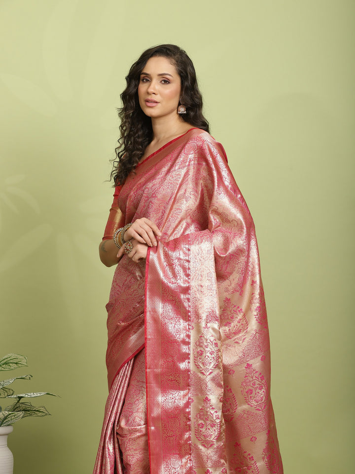 Rani Woven Design Art Silk Saree