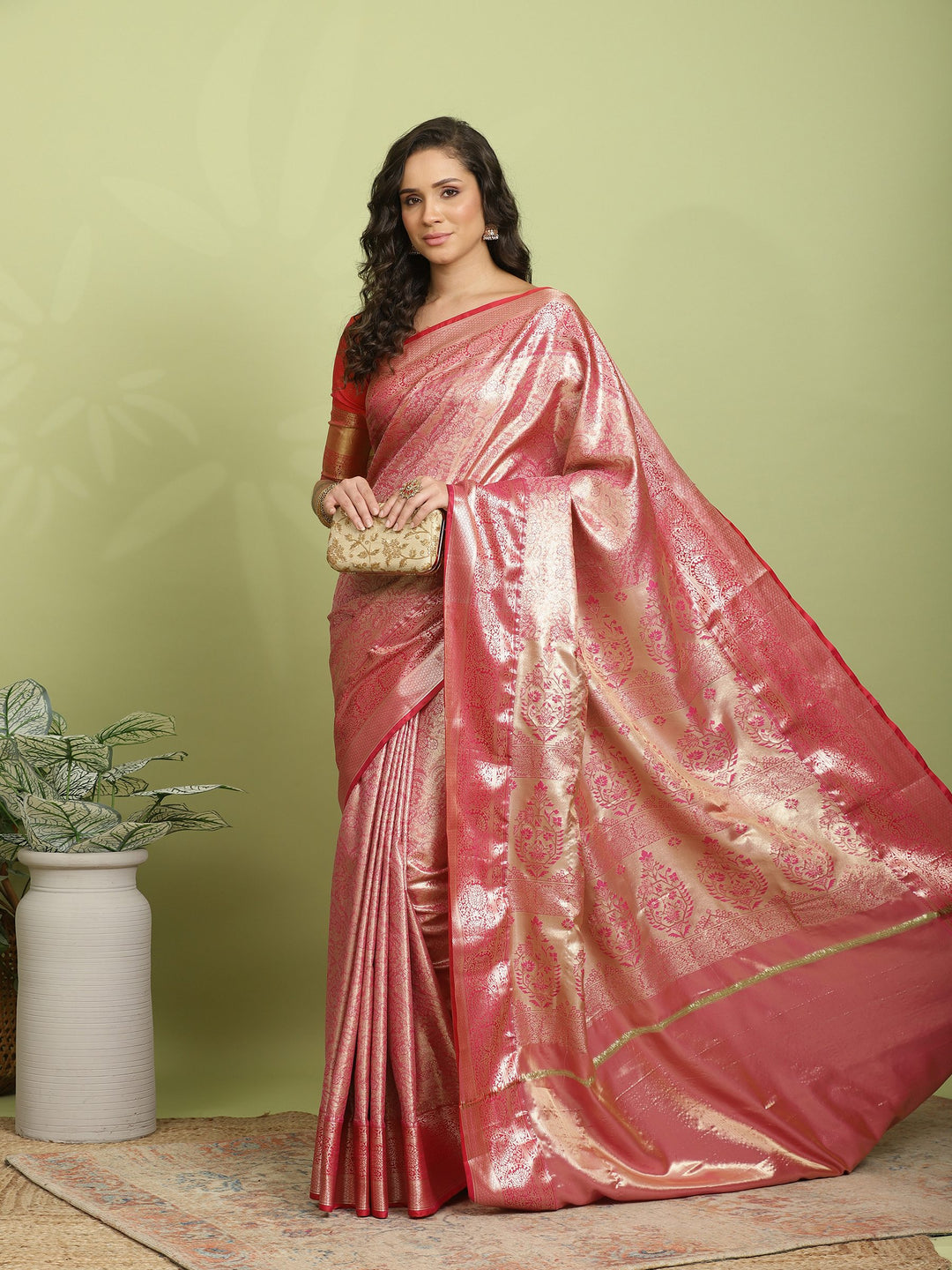 Rani Woven Design Art Silk Saree