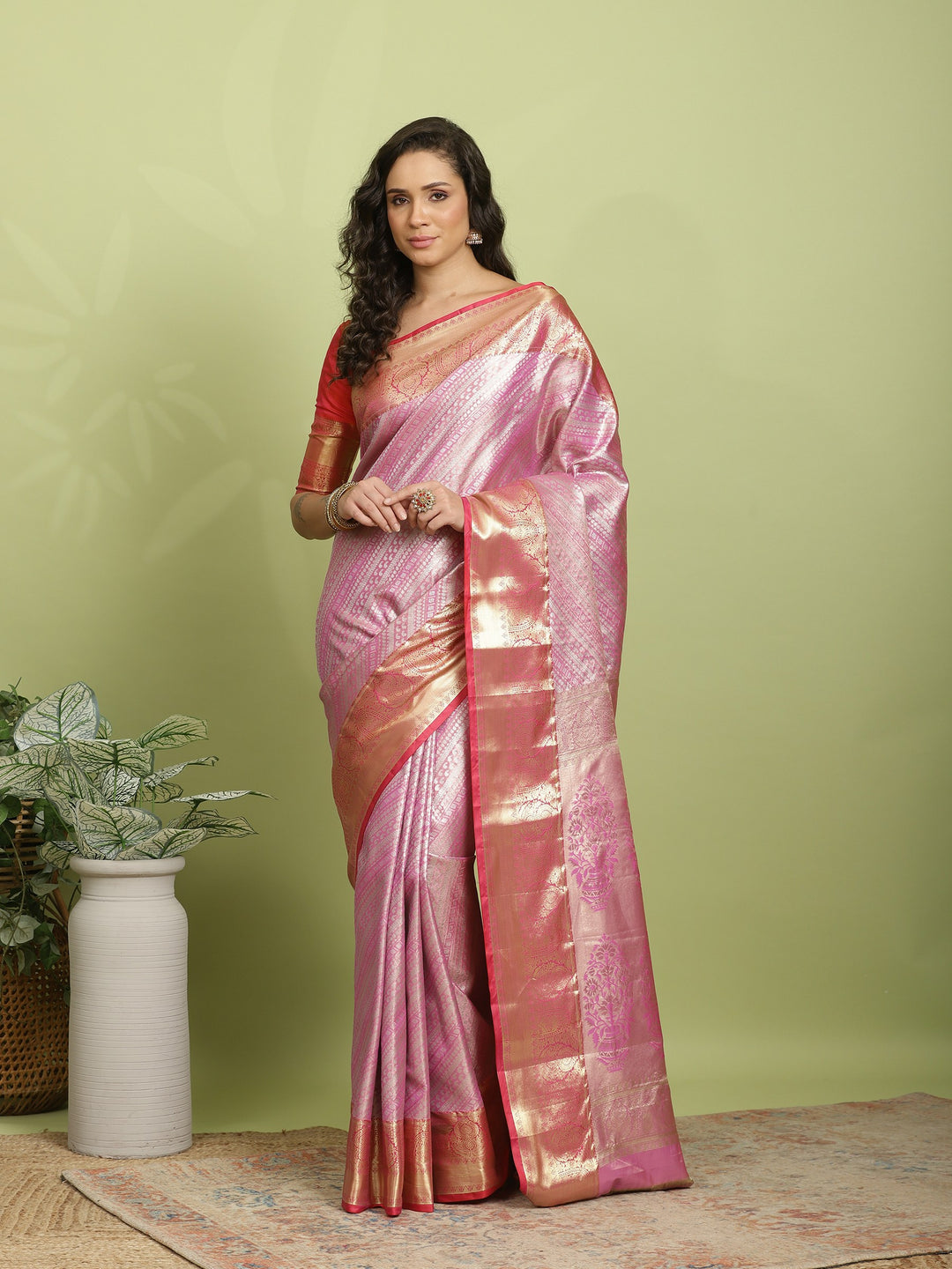 Rani Woven Design Art Silk Saree
