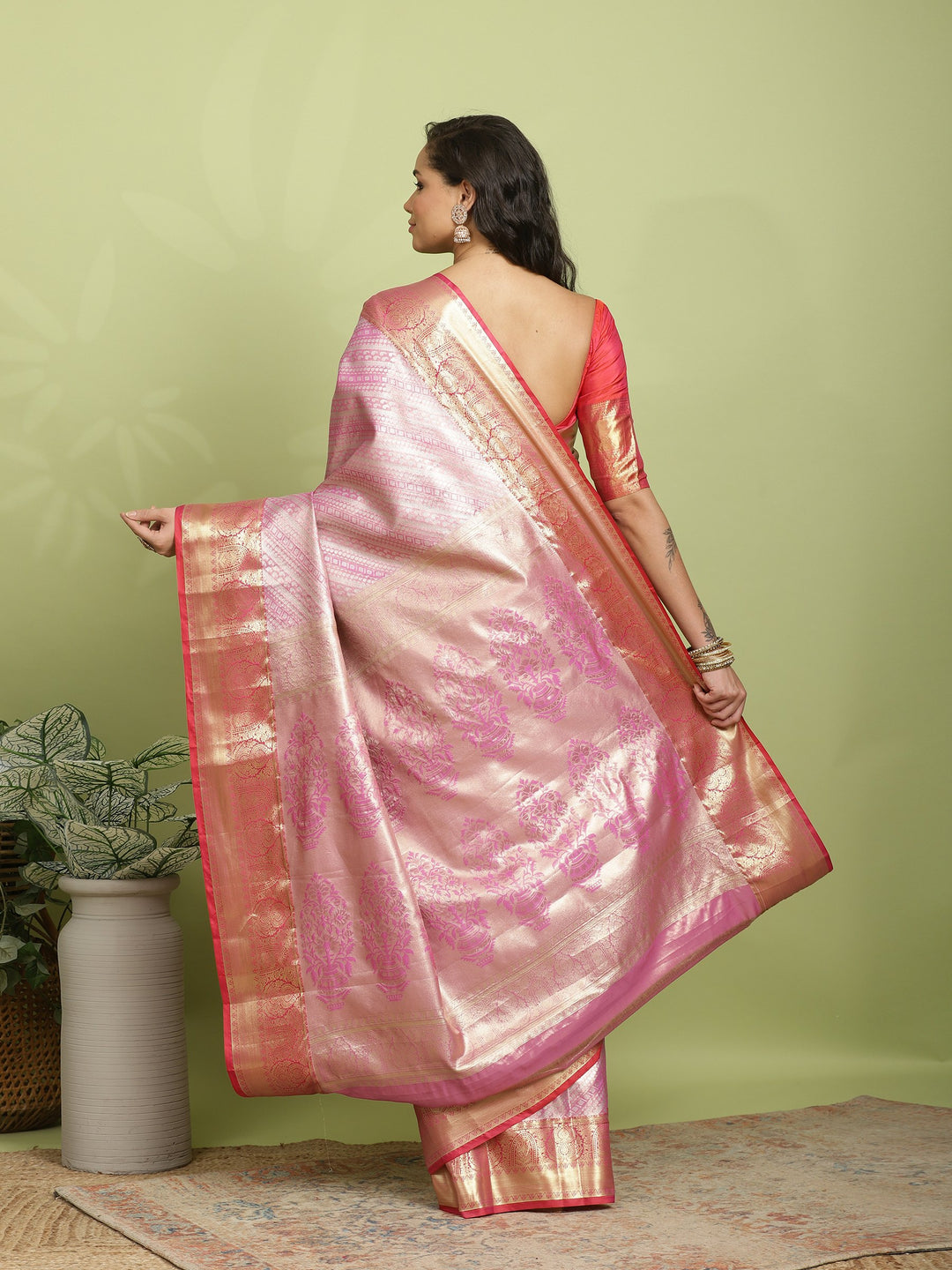 Rani Woven Design Art Silk Saree
