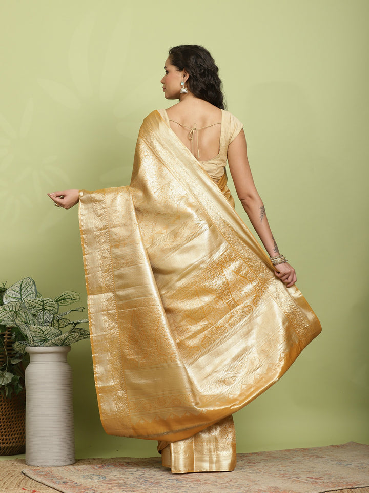 Gold Woven Design Art Silk Saree