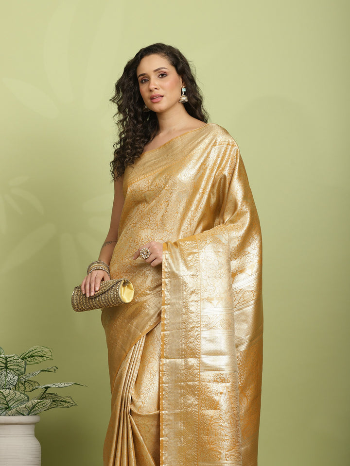 Gold Woven Design Art Silk Saree