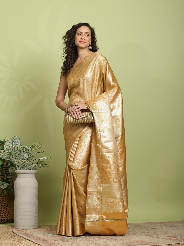 Gold Woven Design Art Silk Saree