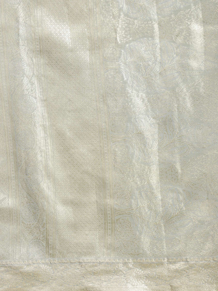 Grey Woven Design Art Silk Saree
